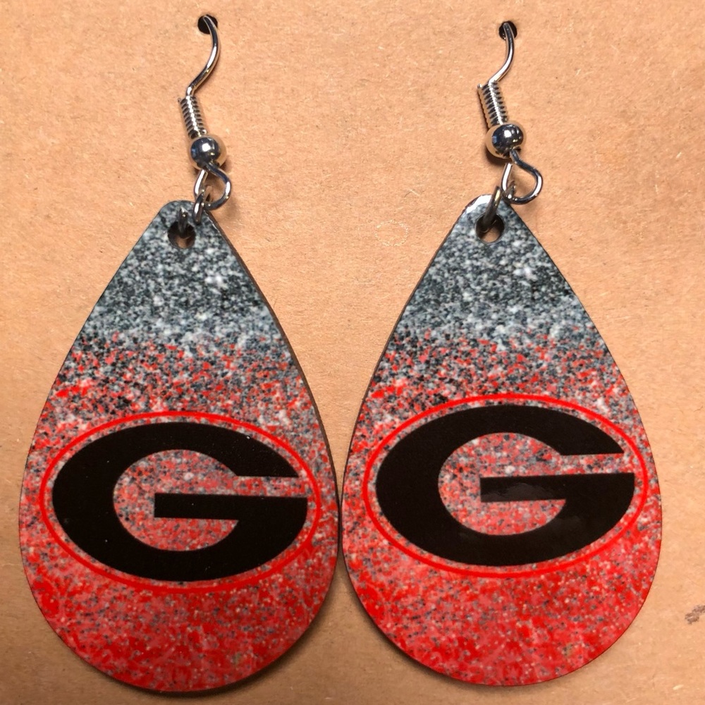 Georgia Bulldog Earrings